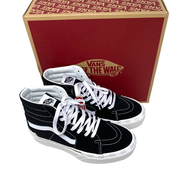 VANS Sk8-Hi Stacked Sneakers Women Size Platform Suede Canvas Shoes VN0A4BTW5ZN - Picture 6 of 9